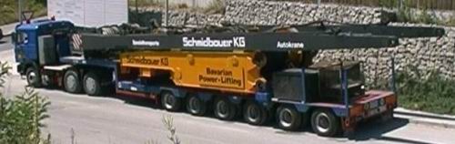 Schmidbauer Oberwagentransporter Gottwald AK 850 - Copyright: www.olli80.de