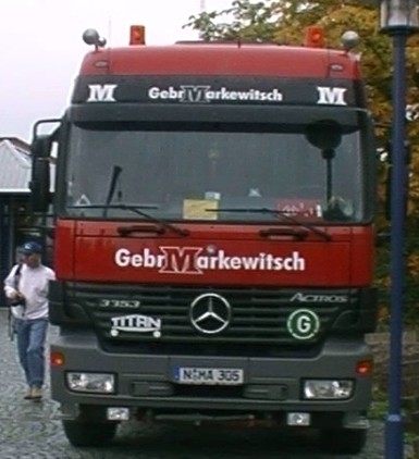 Gebr. Markewitsch Actros Titan 3353 Frontansicht - Copyright: www.olli80.de