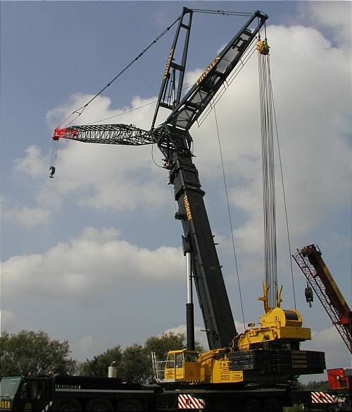 Liebherr LTM 1500 Thömen Teleskopmast und Gitterspitze - Copyright: www.olli80.de