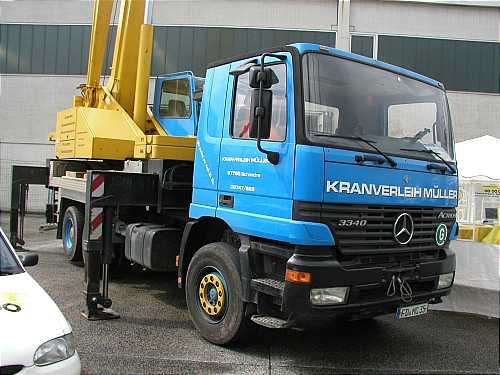 MB Actros 3340 mit Faun Aufbaukran HK 35