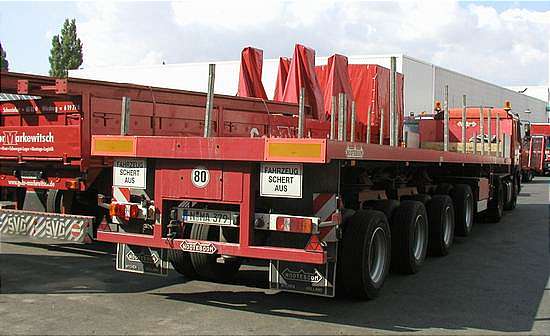 Gebr. Markewitsch vierachsiger Nooteboom Ballasttrailer  - Copyright: www.olli80.de