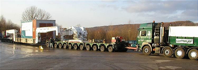 W. Mayer - Transport einer Gasturbine in Kesselbrücke - Copyright: www.olli80.de