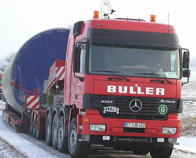 Buller MB Actros MP II Titan 4153 mit Sideflaps