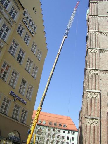 LTM 1250/1 Schmidbauer Teleskopmast und Gitterspitze