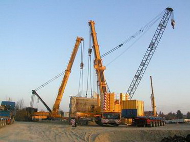Schmidbauer Gottwald AK 850, LTM 1800, Terex AC 700 - Copyright: www.olli80.de