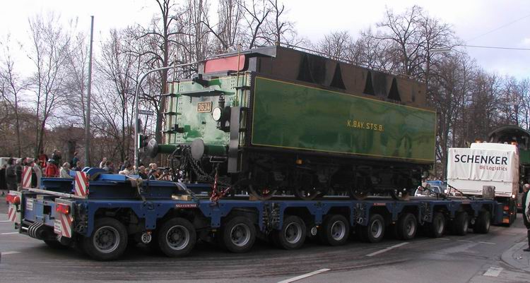 Heckansicht Tender der Bayerischen S3/6