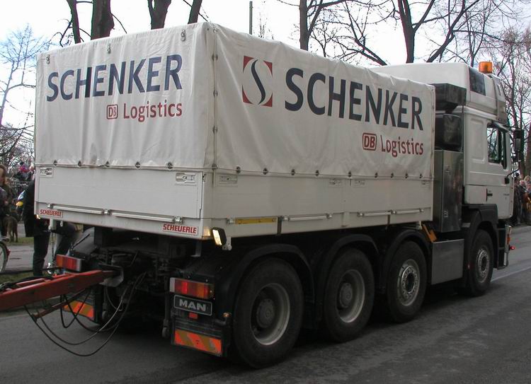 Heckansicht MAN FE 460 Schenker - Copyright: www.olli80.de