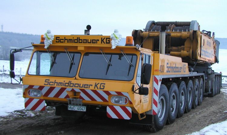 Schmidbauer Gottwald AK 850-103 in Fahrtstellung - Copyright: www.olli80.de