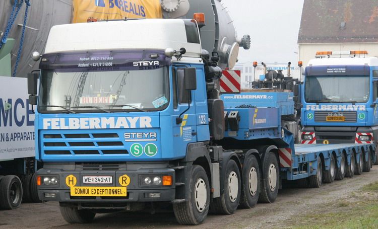 Felbermayr Zugmaschine Nr. 123 Steyr FE 460A - Copyright: www.olli80.de