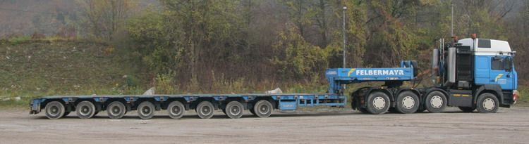 Felbermayr Steyr FE 600A Zugmaschine Nummer 26 mit Goldhofer Semiauflieger - Copyright: www.olli80.de