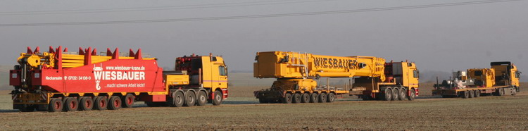 Wiesbauer GTK 1100 Transporte mit Stützen, Oberwagen und Winde