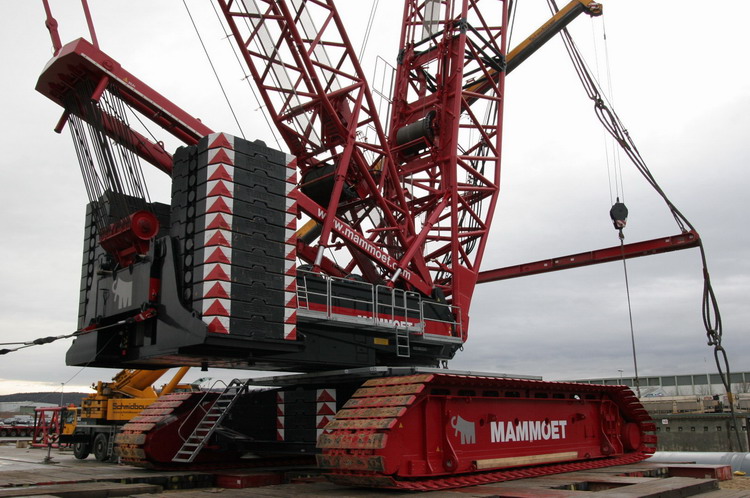 Mammoet Terex CC 6800 Unterwagen und Oberwagen