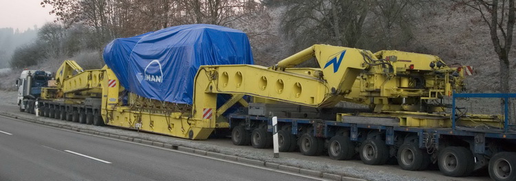 Goldhofer - 300 Tonnen Kesselbrücke
