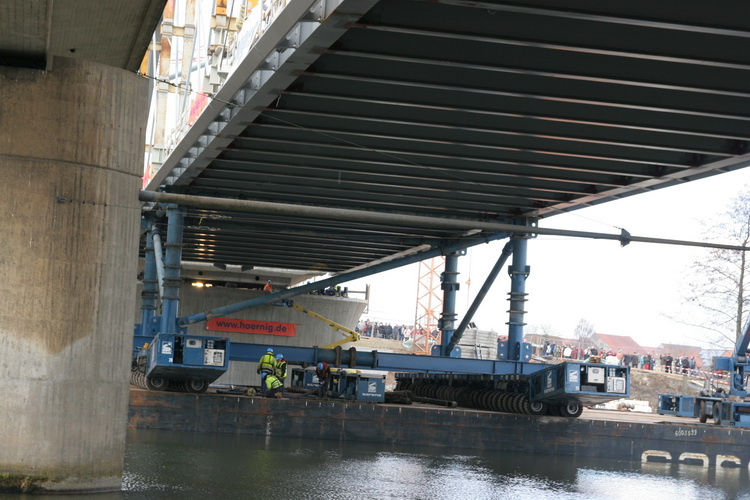 Brückenbaustelle Grafenrheinfeld