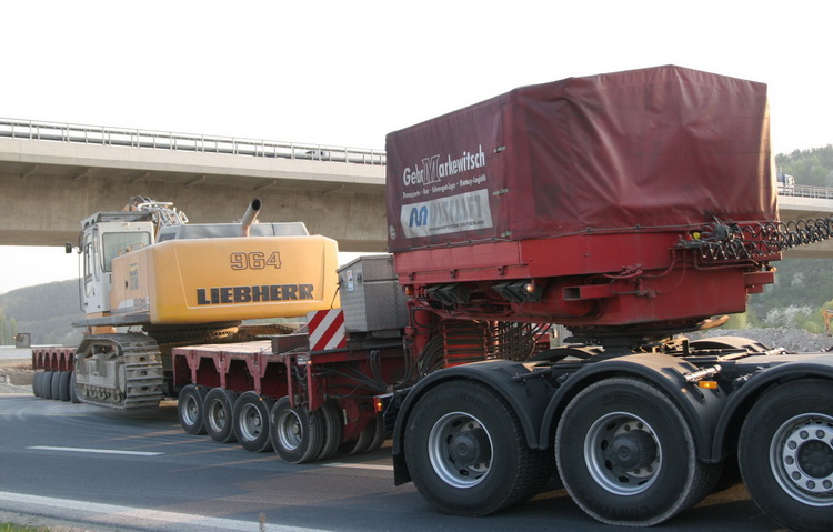 Markewitsch Scheuerle Interkombi mit Liebherr 964