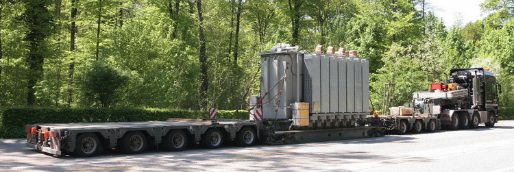 MAN TGA Ernst mit Trafotransport