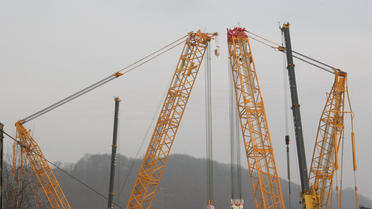 Rollenköpfe Schmidbauer Terex Raupenkrane