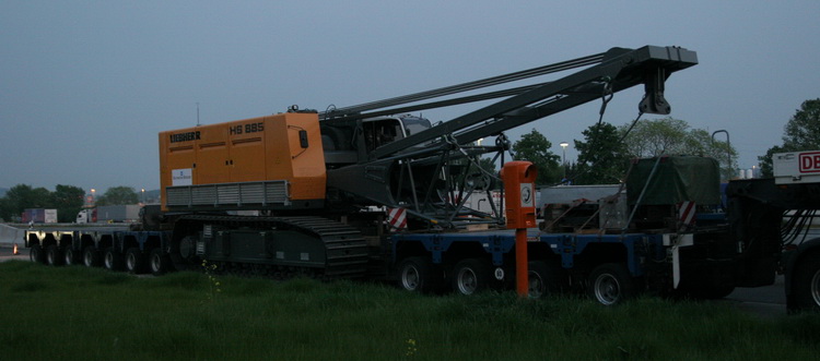 Schenker Scheuerle Achslinien mit Liebherr 885