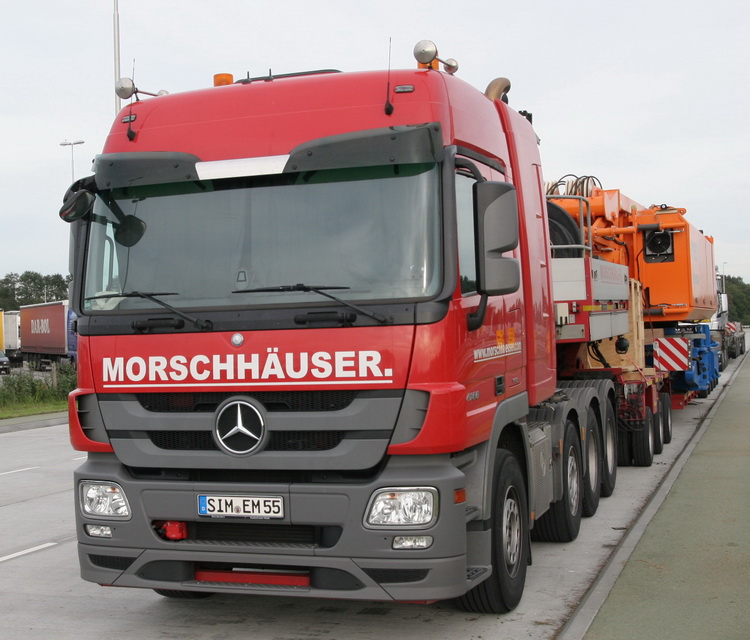 Morschhäuser MB Actros 4160 mit Sennebogen 6180 - Copyright: www.olli80.de