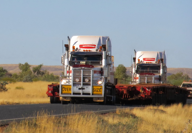 Mammoet Western Star Hauber mit Goldhofer Achslinien - Copyright: www.olli80.de