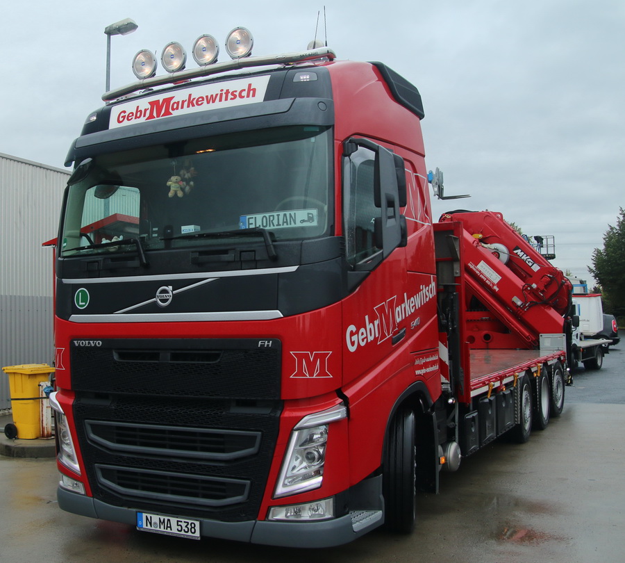 Gebr. Markewitsch Volvo FH 540 mit MKG Ladekran - Copyright: www.olli80.de