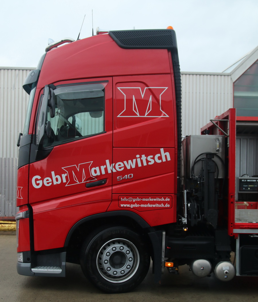 Gebr. Markewitsch Volvo FH 540 mit MKG Ladekran - Copyright: www.olli80.de