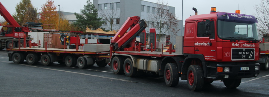 Gebr. Markewitsch MAN F90 35.422 mit Ballastanhänger - Copyright: www.olli80.de