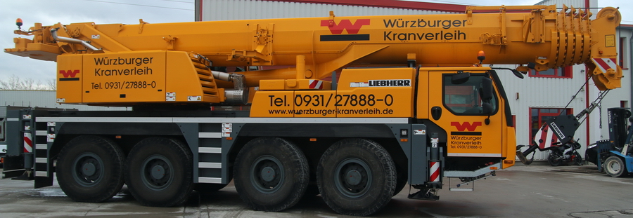 Würzburger Kranverleih LTM 1090-4.1 Beifahrerseite - Copyright: www.olli80.de