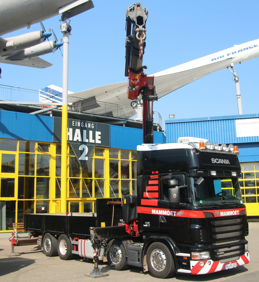 Mammoet Scania R480 mit Fassi F800XP - Copyright: www.olli80.de