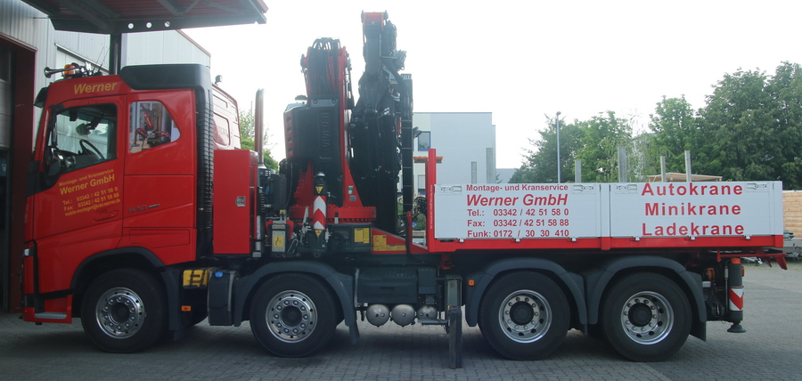Montage und Kranservice Werner GmbH: Volvo FH 540 mit Fassi F 820 - Copyright: www.olli80.de