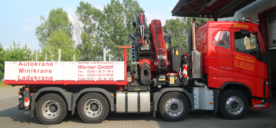 Montage und Kranservice Werner GmbH: Volvo FH 540 mit Fassi F 820 - Copyright: www.olli80.de