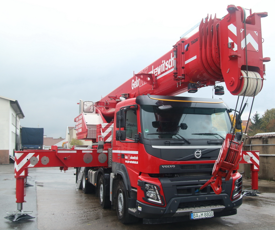 Gebrüder Markewitsch - Volvo FMX mit Tadano HK 70  - Copyright: www.olli80.de