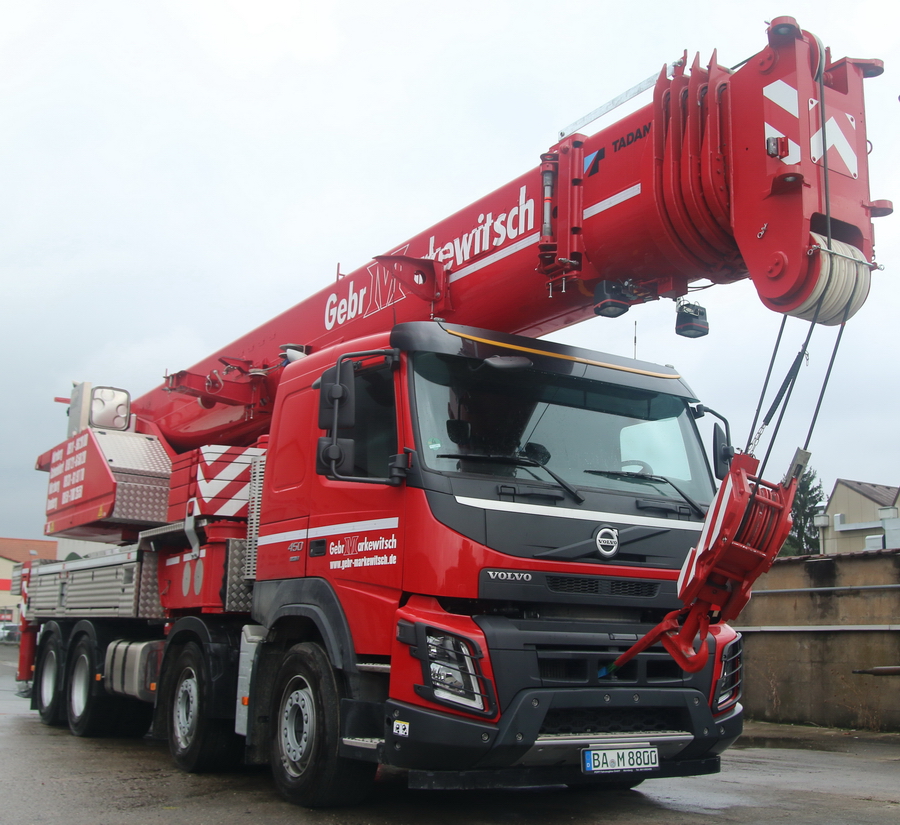 Gebrüder Markewitsch - Volvo FMX mit Tadano HK 70  - Copyright: www.olli80.de