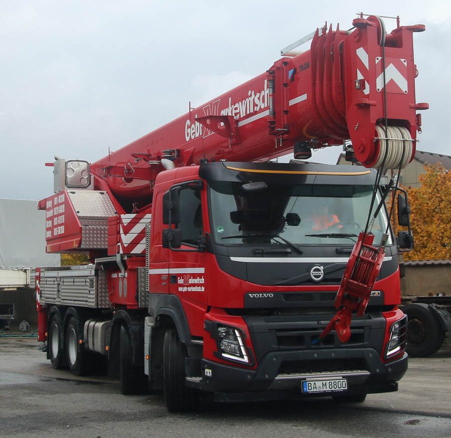 Gebrüder Markewitsch - Volvo FMX mit Tadano HK 70  - Copyright: www.olli80.de