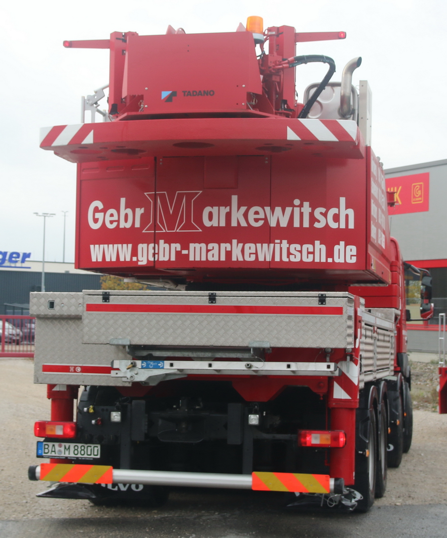 Gebrüder Markewitsch -  Volvo FMX mit Tadano HK 70 - Copyright: www.olli80.de