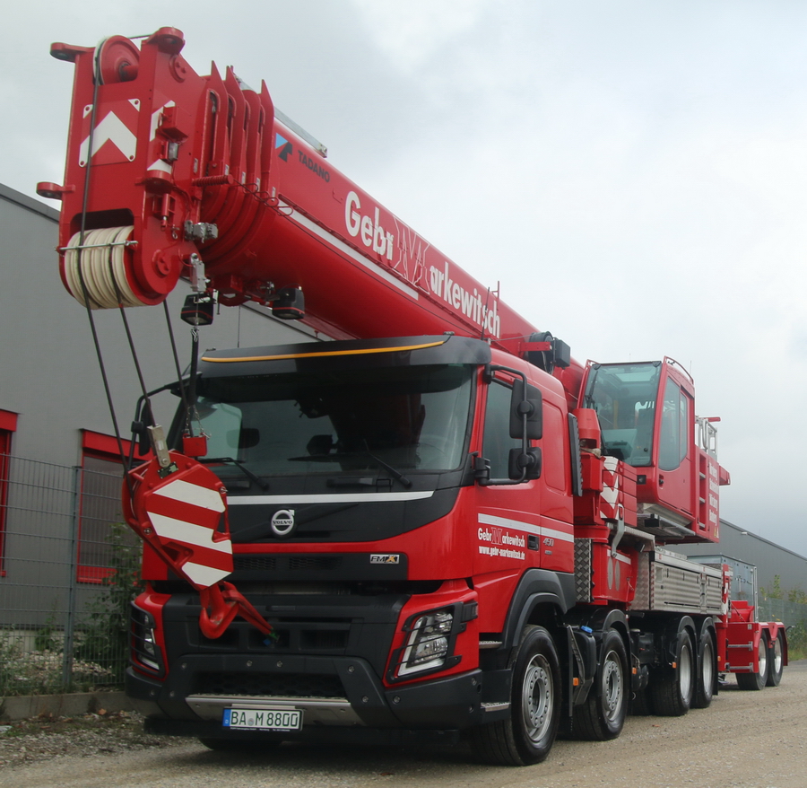 Gebrüder Markewitsch - Volvo FMX mit Tadano HK 70  - Copyright: www.olli80.de