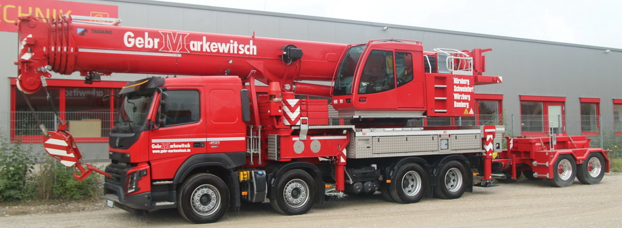 Gebrüder Markewitsch - Volvo FMX mit Tadano HK 70  - Copyright: www.olli80.de