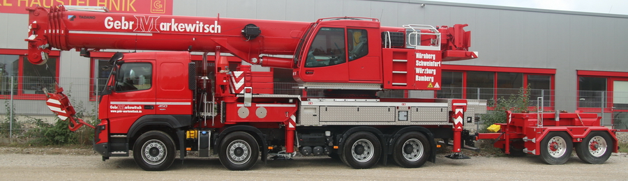 Gebrüder Markewitsch - Volvo FMX mit Tadano HK 70  - Copyright: www.olli80.de