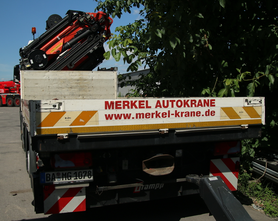 Merkel Krane Bamberg MAN TGS 35.480 mit Palfinger PK78002 SH - Copyright: www.olli80.de