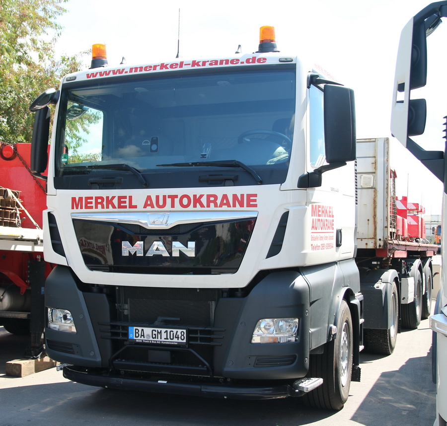 Merkel Krane Bamberg MAN TGX 18.420 - Copyright: www.olli80.de