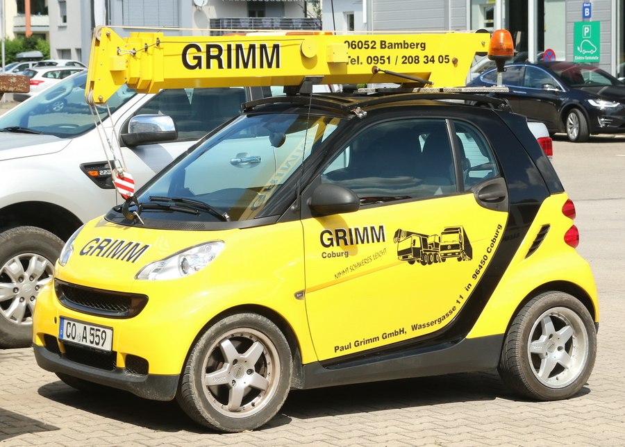 Grimm Coburg Smart mit Kranaufbau - Copyright: www.olli80.de