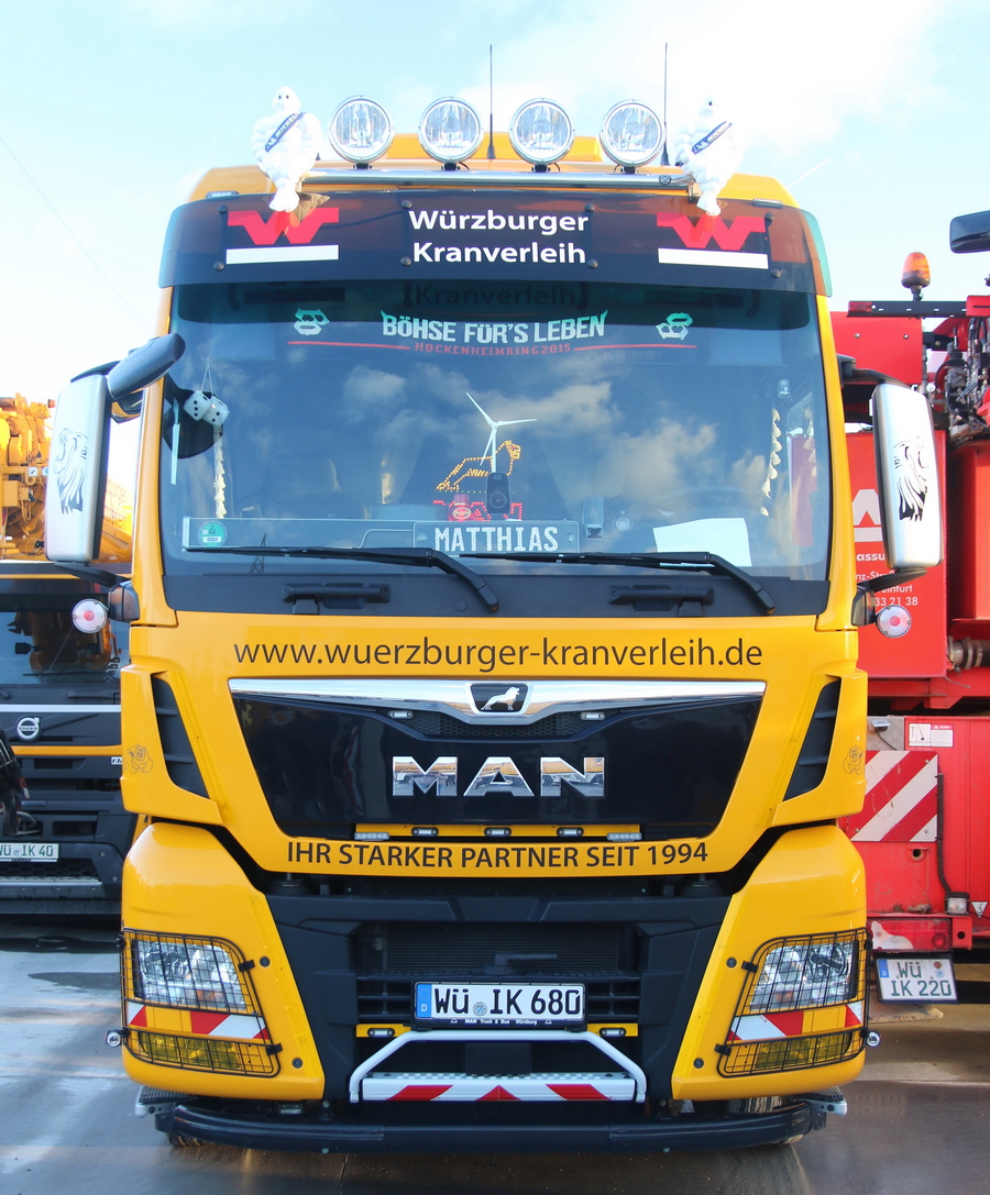 Würzburger Kranverleih MAN TGX 33.540 - Copyright: www.olli80.de