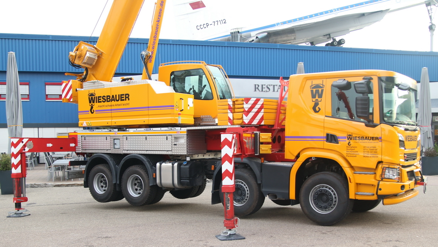 Wiesbauer Scania mit Faun HK 40 - Copyright: www.olli80.de