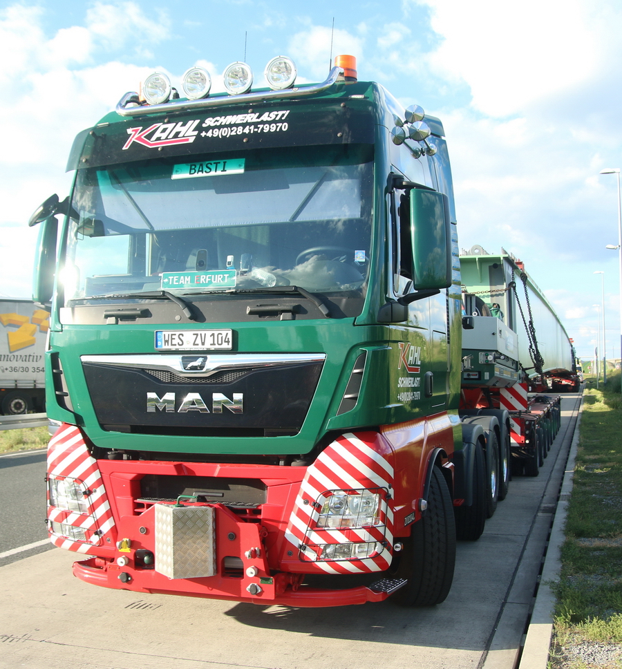 Kahl MAN TGX mit Brückenträger  - Copyright: www.olli80.de