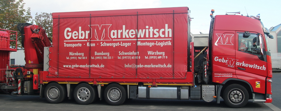 Gebr. Markewitsch Volvo FH mit Ladekran  - Copyright: www.olli80.de