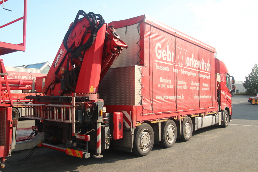 Gebr. Markewitsch Volvo FH mit Ladekran  - Copyright: www.olli80.de