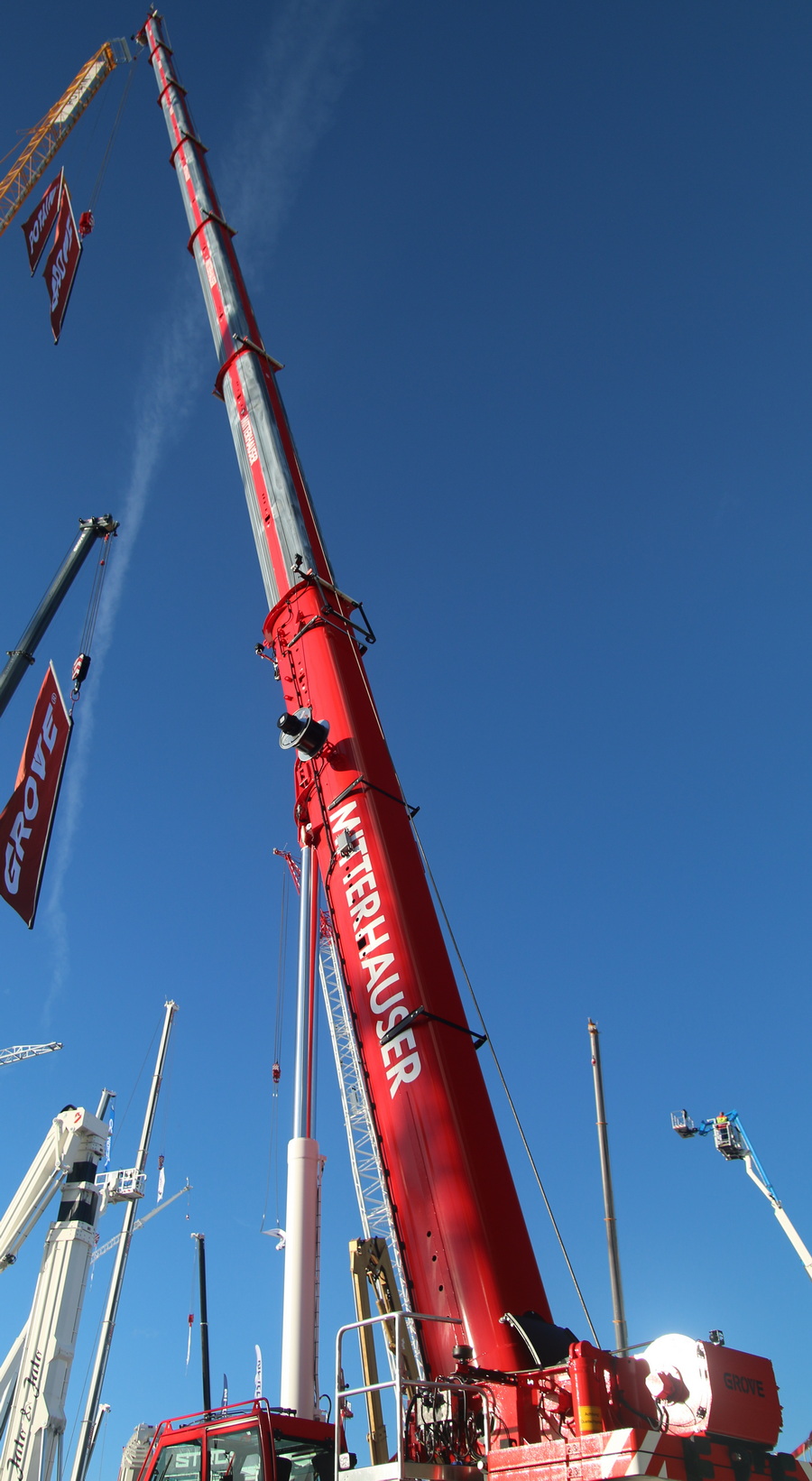 Bauma 2022 - Grove GMK 5120 Mitterhauser Teleskopmast - Copyright: www.olli80.de