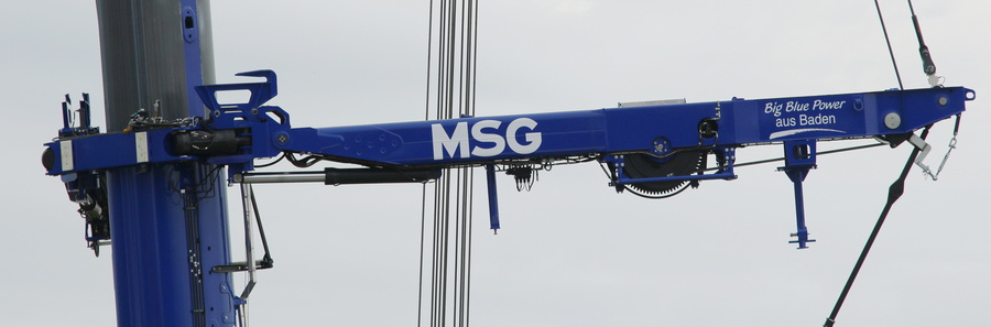Bauma 2022 - Grove GMK 6400-1 MSG Mastabspannnung - Copyright: www.olli80.de