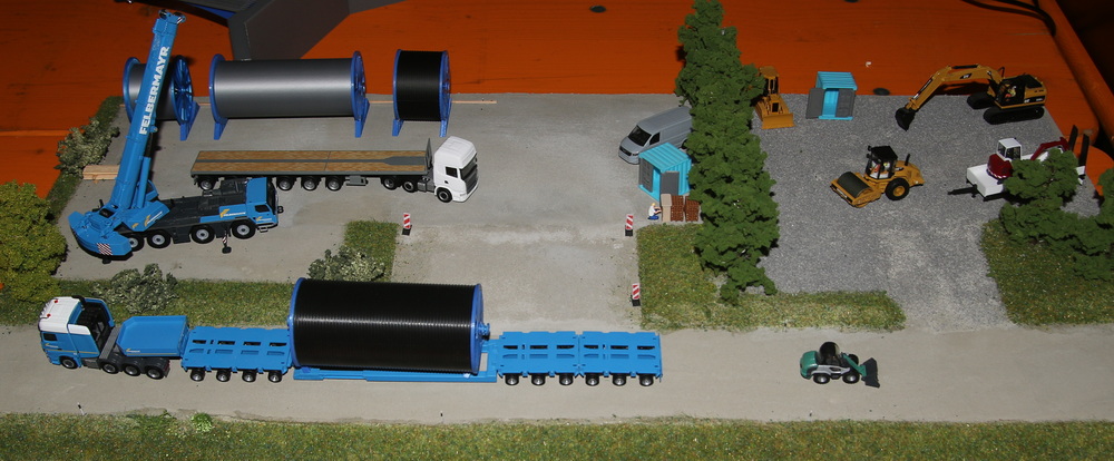 3D-Druck Dietrich: Diorama mit Kabeltrommeln - Copyright: www.olli80.de