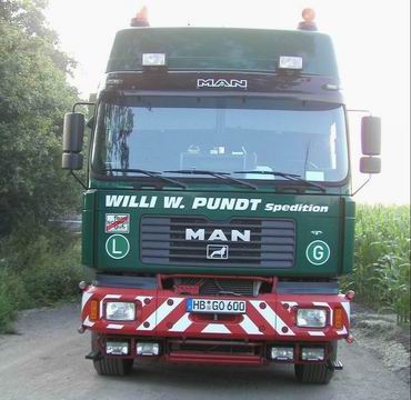Frontansicht MAN 41.604 Willi W. Pundt